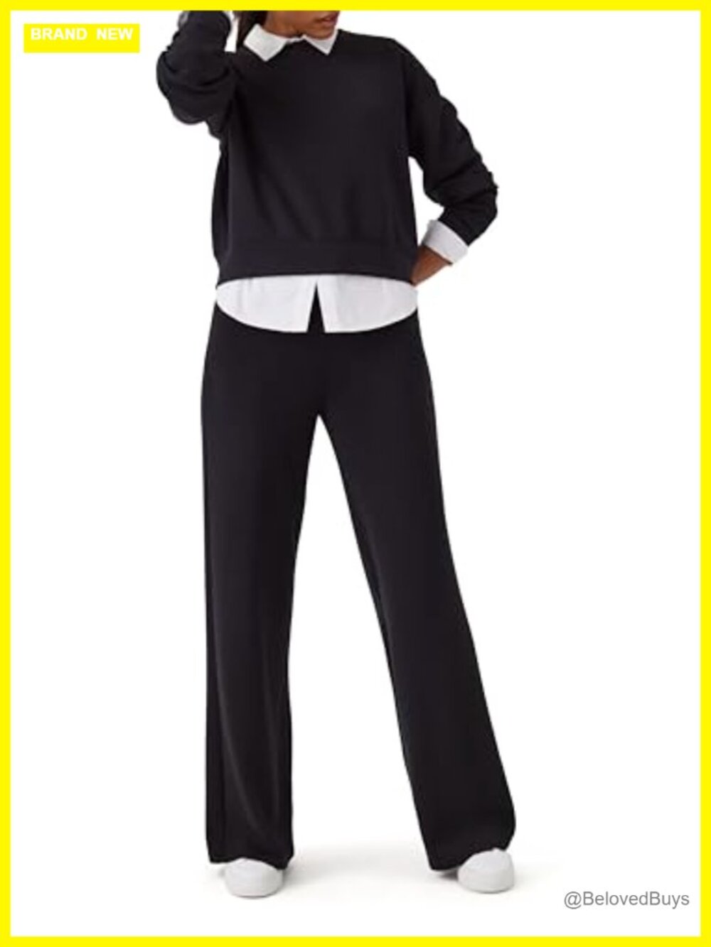 SPANX Wide Leg Lounge Pants Soft Stretch Travel Casual